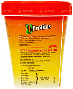D Protitas Kesar Badab Flavour No Added Sugar Protein Powder 200Gm