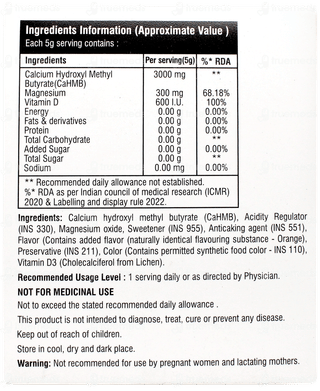 Sarcoboost Orange Flavour No Added Sugar Powder 5gm