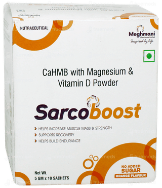 Sarcoboost Orange Flavour No Added Sugar Powder 5gm