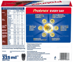 Protinex Rich Chocolate Flavour Zero Added Sugar Powder Jar 400gm With Bottle 325ml Free