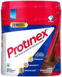 Protinex Rich Chocolate Flavour Zero Added Sugar Powder Jar 400gm With Bottle 325ml Free