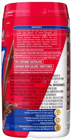Protinex Rich Chocolate Flavour Zero Added Sugar Powder Jar 400gm With Bottle 325ml Free