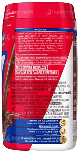 Protinex Rich Chocolate Flavour Zero Added Sugar Powder Jar 400gm With Bottle 325ml Free