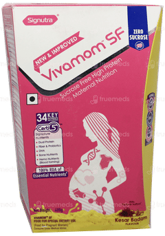 Vivamom Sf New & Improved Kesar Badam Flavour Refill Powder 400gm Vivamom Sf New & Improved Kesar Badam Flavour Refill Powder 400gm