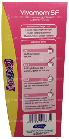 Vivamom Sf New & Improved Kesar Badam Flavour Refill Powder 400gm