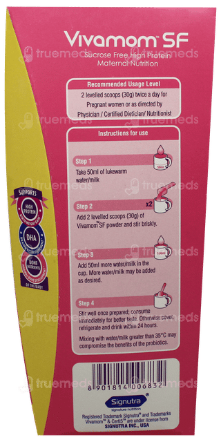 Vivamom Sf New & Improved Kesar Badam Flavour Refill Powder 400gm