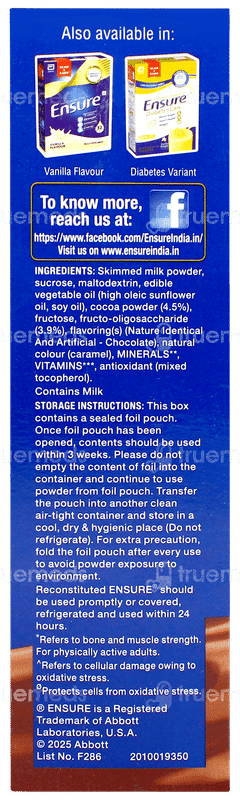 Ensure Chocolate Flavour Refill Powder 200gm