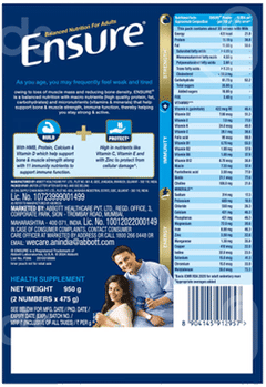 Ensure Chocolate Flavour Refill Powder 950Gm