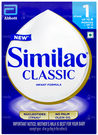 Similac Classic New Stage 1 Up To 6 Months Infant Formula Powder  Refill 400gm