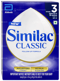 Similac Classic New Stage 3 From 12 To 18 Months Follow Up Formula Powder Refill 400gm