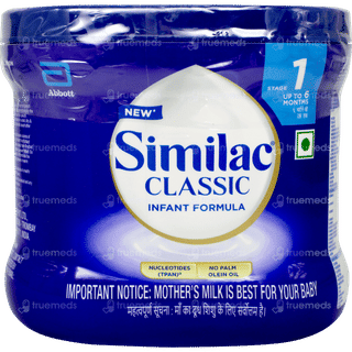 Similac Classic New Stage 1 Up To 6 Months Infant Formula Powder Jar 200Gm
