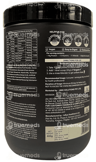 Yorgain Pro Hair Rich Chocolate Flavour Powder 400gm