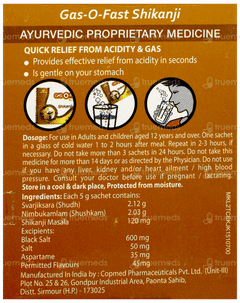 Gasofast Shikanji Sachet 5Gm Gasofast Shikanji Sachet 5Gm