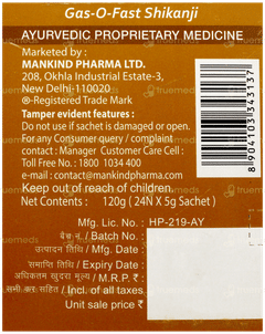 Gasofast Shikanji Sachet 5Gm Gasofast Shikanji Sachet 5Gm
