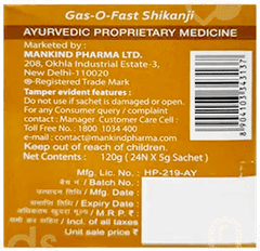 Gasofast Shikanji Sachet 5Gm