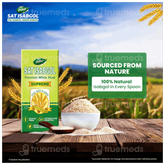 Dabur Sat Isabgol Premium White Husk Supreme 90Gm
