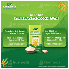 Dabur Sat Isabgol Premium White Husk Supreme 90Gm