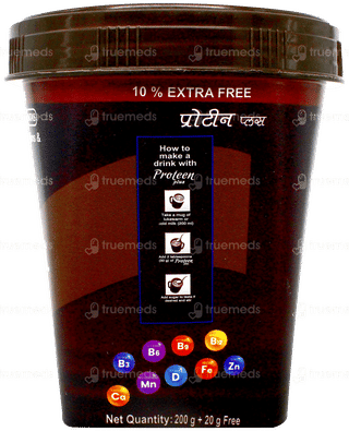 Proteen Plus Chocolate Flavour Powder 200gm + 20gm Free