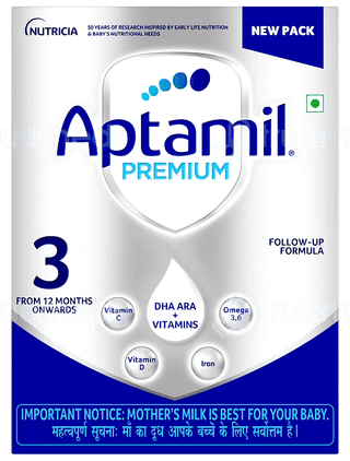 Aptamil Premium 3 From 12 Months Onwards Follow Up Formula Refill Powder 400Gm