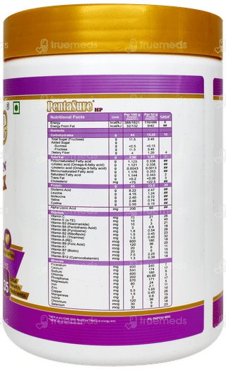 Pentasure Hp New Pack Chocolate Flavour Sucrose Free Powder 400Gm