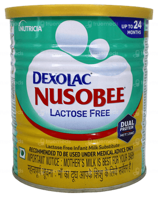 Dexolac Nusobee Lactose Free Upto 24 Months Infant Milk Tin 400Gm