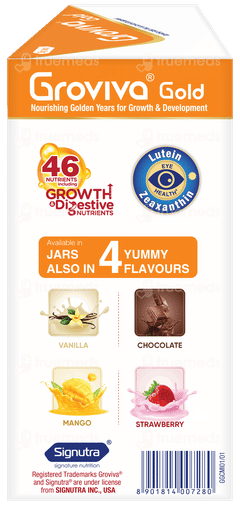 Groviva Gold For 2+ Years Chocolate Flavour Refill 2 Pouches Of 375gm
