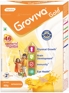 Groviva Gold For 2+ Years Mango Flavour Refill 400gm