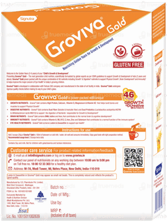 Groviva Gold For 2+ Years Strawberry Flavour Refill 400gm