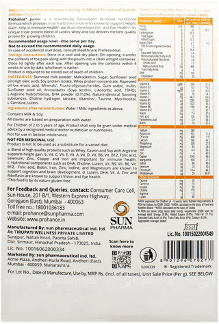 Prohance Junior Vanilla Flavour Refill Powder 400gm