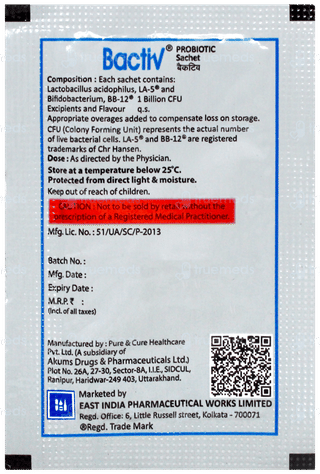 Bactiv Sachet 1Gm