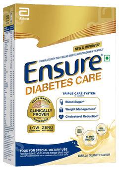 Ensure Diabetes Care New & Improved Zero Added Sucrose Vanilla Delight Flavour Refill Powder 375Gm
