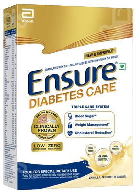 Ensure Diabetes Care New & Improved Zero Added Sucrose Vanilla Delight Flavour Refill Powder 375Gm