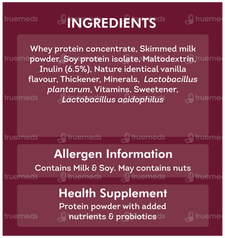 Health Ok Hp Vanilla Flavour Zero Added Sucrose Refill Powder 400gm