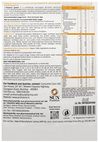 Prohance Junior Chocolate Flavour Powder Refill 400Gm