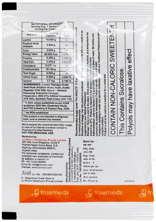 Constichek Orange Flavor No Added Sugar Sachet 17.5Gm