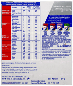 Protinex Original Classic Taste Hydrolysed Protein Refill Powder 200gm