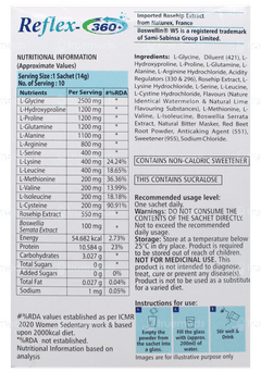Reflex 360+ Watermelon Flavour Sachet 14Gm