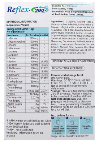 Reflex 360+ Watermelon Flavour Sachet 14Gm