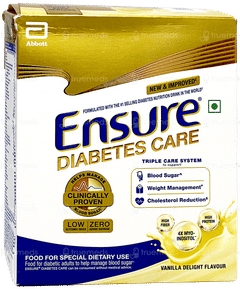 Ensure Diabetes Care New & Improved Vanilla Delight Flavour Zero Added Sucrose Refill Powder 200gm