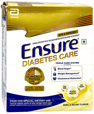 Ensure Diabetes Care New & Improved Vanilla Delight Flavour Zero Added Sucrose Refill Powder 200Gm