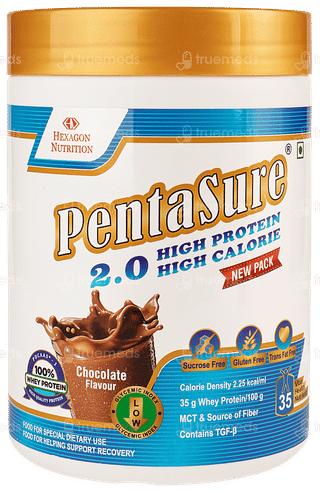 Pentasure 2.0 High Protein Chocolate Flavour Sucrose Free Powder Jar 400gm