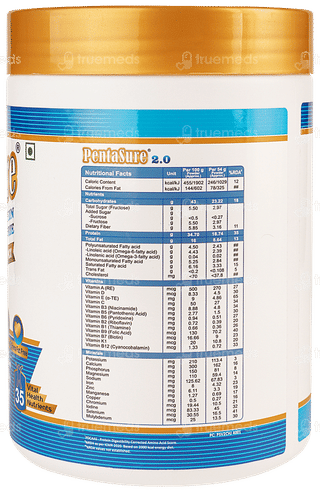 Pentasure 2.0 High Protein Chocolate Flavour Sucrose Free Powder Jar 400gm