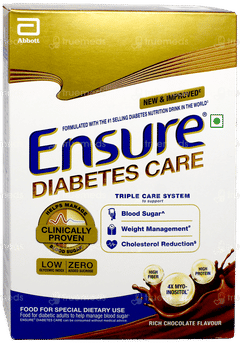 Ensure Diabetes Care New & Improved Zero Added Sucrose Chocolate Flavour Refill Powder 375gm Ensure Diabetes Care New & Improved Zero Added Sucrose Chocolate Flavour Refill Powder 375gm