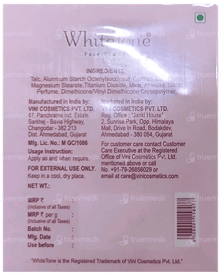 White Tone Face Powder 35Gm