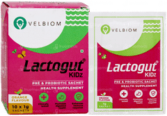 Velbiom Lactogut Kidz Orange Flavour Sachet 1gm Velbiom Lactogut Kidz Orange Flavour Sachet 1gm