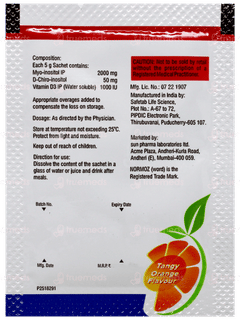 Normoz Ds New Tangy Orange Flavour Sachet 5gm