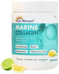 Dr Morepen Marine Collagen Lemon Lime Powder 250gm