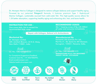 Dr Morepen Marine Collagen Lemon Lime Powder 250gm