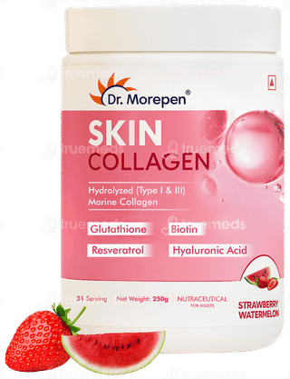 Dr Morepen Skin Collagen Strawberry Watermelon Powder 250gm