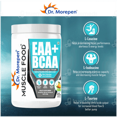 Dr Morepen Muscle Food Eaa+ Bcaa Fruit Punch Powder 450gm
